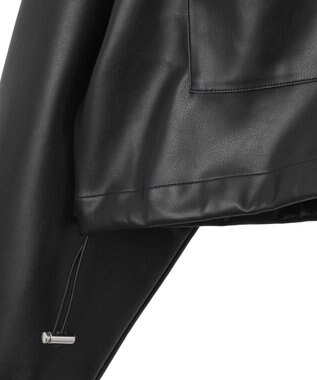 WEGO Fレザードロストショートシャツ ブラック