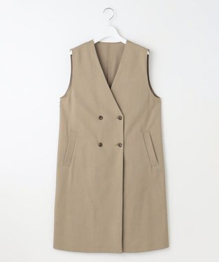 自由区 L 【カタログ掲載・洗える】テクニカルストレッチオックス ジレ ダークサンド