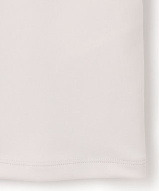 ICB 【洗える】シャイニースムース ドレープフリルカットソー ライトグレー系