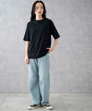 WEGO 【ユニセックス着用ITEM/綿100%/XSSMLサイズ展開】リラックスフィットコットンT ブラック