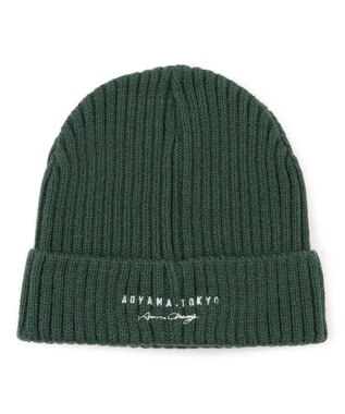 J.PRESS MEN 【AaronChang】【UNISEX】ニット キャップ ダークグリーン系