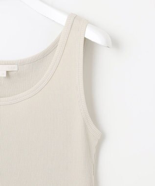 自由区 L 【カタログ掲載・洗える】ソフトリブテレコ タンクトップ ベージュ