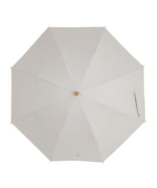 MOONBAT 【WEB限定】LANVIN en Bleu 晴雨兼用 折りたたみ傘 長傘(2WAY) プレーン×ロゴ刺繍 一級遮光 遮熱 UV キャメル