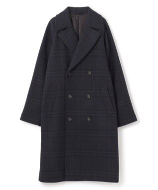  PLAID MELTON COAT