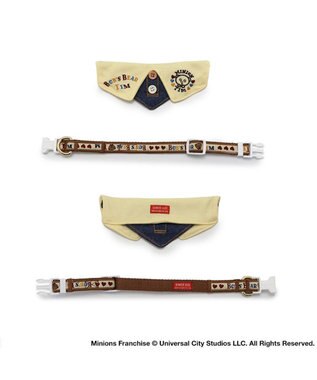 PET PARADISE ミニオン ティム 首輪 【Ｓ】 襟付き 小型犬 紺（ネイビー・インディゴ）