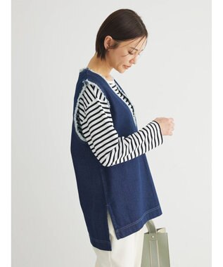 Green Parks Ｖネックフリンジベスト One Wash