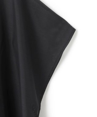 UNFILO 【洗える】シアーレイヤード Tシャツ ブラック