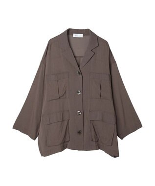 Green Parks ■ＥＳＣＡＲ　シアーミリタリージャケット Charcoal Gray