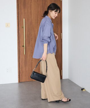 CRAFT STANDARD BOUTIQUE ヴィンテージボイルタックフレアシャツ Purple