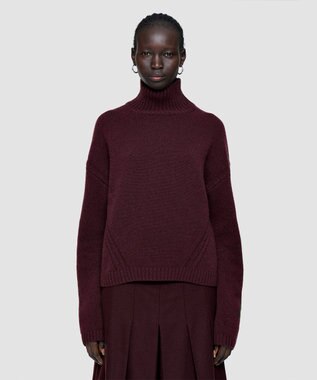  【洗える】リュクスカシミヤハイネックニット