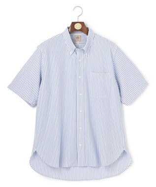 J.PRESS MEN 【KING SIZE】【吸水速乾 / 抗菌防臭 / 遮熱 / 防シワ】【J.PRESS OXFORD JERSEY】カノコインレイ半袖 シャツ / B.D.