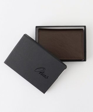 UNBILLION Otias バッファローレザー名刺入れ ダークブラウン
