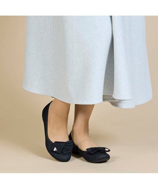 ing <Pitti>2WAYターバンリボンモールドソールパンプス ブラック