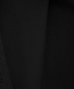 Green Parks 半袖メッシュドッキングチュニック Black