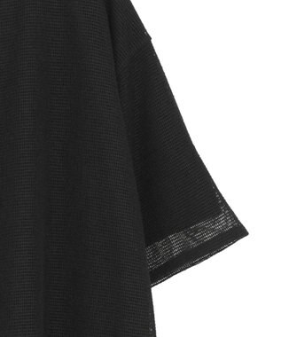 Green Parks 半袖メッシュドッキングチュニック Black