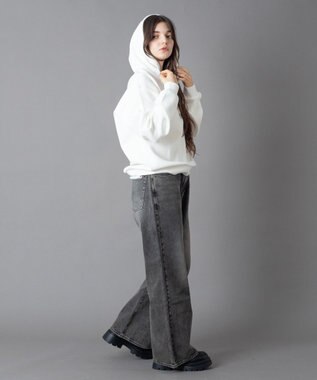 WEGO 【ユニセックス着用ITEM】ワンポイントプルパーカー ホワイト