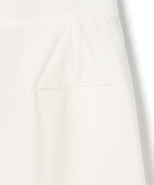 BEIGE， 【セットアップ対応・洗える・BAILA 11月号掲載】ZEPHYR / ウールライクアシンメトリープリーツスカート Ecru