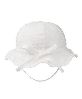 MIKI HOUSE HOT BISCUITS 【40-52cm】 チューリップハット(帽子) 白