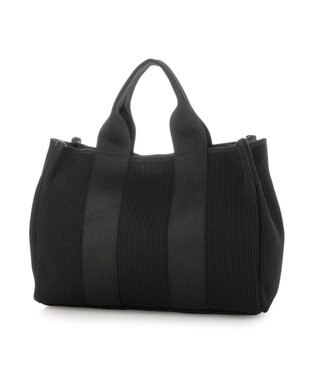 UNBILLION カシュカシュ cachecache / ジャガードニットスクエア2wayトート ブラック