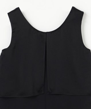 GRACE CONTINENTAL バックコンシャスサテンノースリーブ ブラック