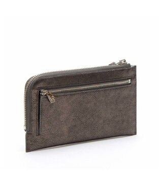 A.D.M.J. 【牛革】メタリックレザー/オーガナイザーパース グラファイト