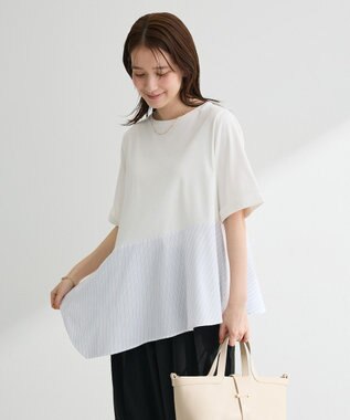 Green Parks 華やぎカットソー（アシメヘム）