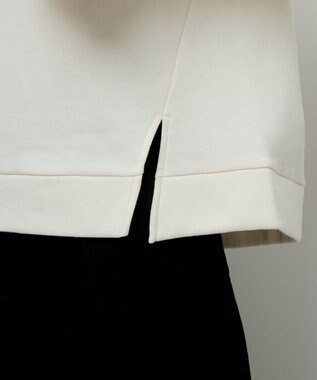 Green Parks リブドッキング裏起毛プルオーバー Ecru