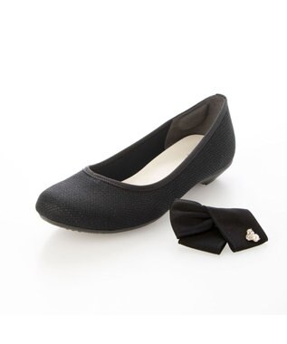 ing <Pitti>2WAYターバンリボンモールドソールパンプス ブラック