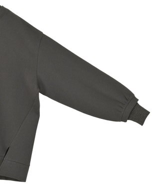 Green Parks リブドッキング裏起毛プルオーバー Charcoal Gray