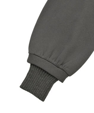 Green Parks リブドッキング裏起毛プルオーバー Charcoal Gray