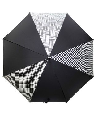 +RING レディース向け プラスリング 長傘60cm BLK T1276 黒