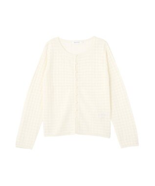 AMERICAN HOLIC シアーチェックカーディガン Yellow