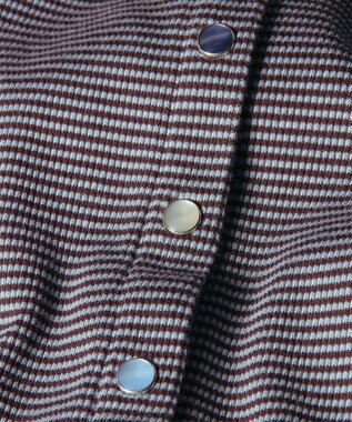 Paul Smith ボーダー ハーフスリーブ カーディガン ボルドー