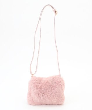 ANY KIDS ふわふわリボンポシェット ピンク