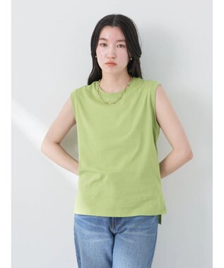 earth music&ecology ノースリーブカットソー（汗じみ防止） Pistachio