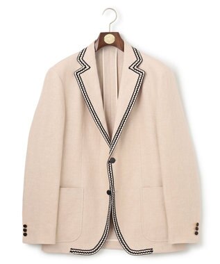 J.PRESS MEN 【J.PRESS ORIGINALS】Linen Basket 2B Club Jacket / Made in Japan アイボリー系