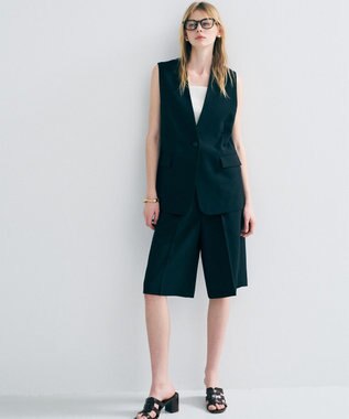 uncrave ウォッシャブルドライサップ ジレ ブラック(WEB限定カラー)