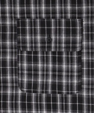 WEGO 【ユニセックス着用ITEM/MLサイズ展開】チェックレイヤードシャツ（LS） ブラックチェック1