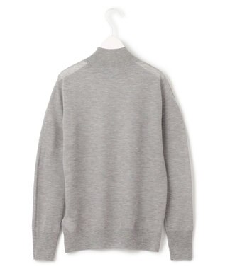 ICB 【洗える】ヴィスコースシアー ハイネックプルオーバー ライトグレー系