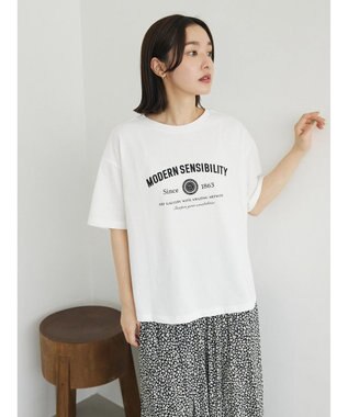 Green Parks エンブレムロゴボックスＴシャツ Off White