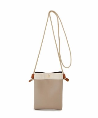 TOPKAPI 【Breath TOPKAPI】RIPPLE リプル スリム サコッシュ スマホショルダー ペールベージュ