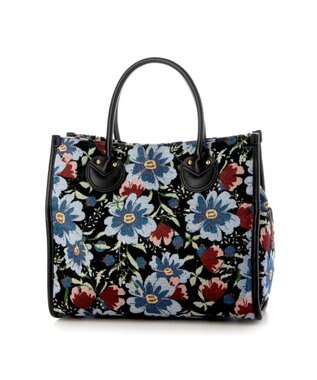 UNBILLION カシュカシュ cachecache / ジャガードスクエアトート ブラック