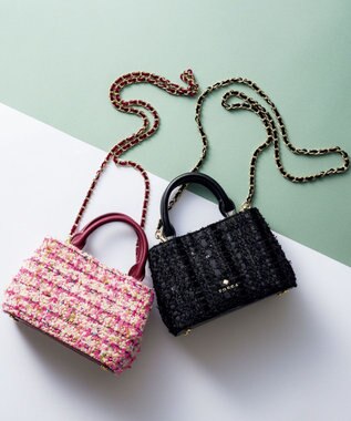 TOCCA 【ヨンア×大人百花コラボ】OPTARE BAG バッグ [コラボカラー]ピンクツイード
