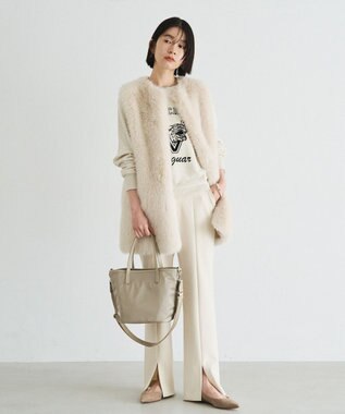 russet リバーシブル2wayトートバッグ(CE-1667) BeigePink