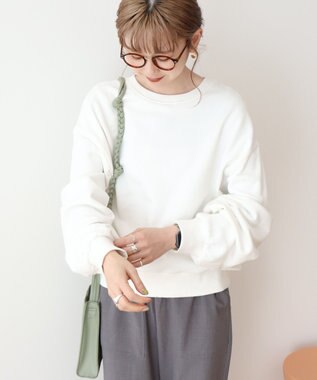 AMERICAN HOLIC タックスリーブスウェット Off White