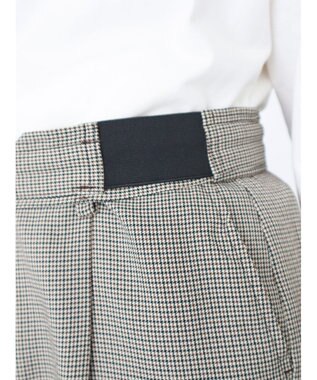 Green Parks きれいシルエットパンツ（ワイドストレート／柄） Gunclub Check