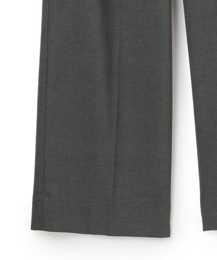 ICB 【洗える】 LinenLikeOx ワイドストレートパンツ グレー系