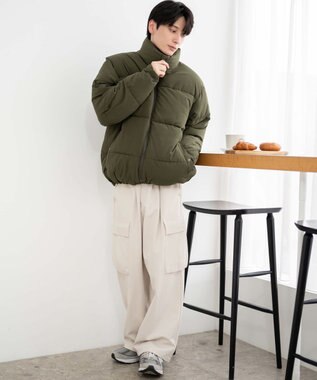 WEGO 【ユニセックス着用ITEM】パデッドブルゾン カーキ