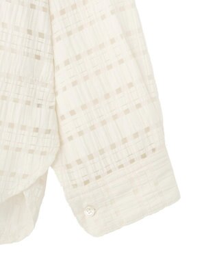 AMERICAN HOLIC シアーチェックシャツ Ivory
