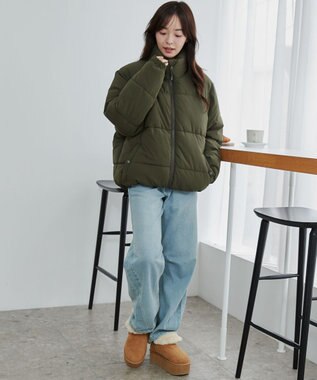 WEGO 【ユニセックス着用ITEM】パデッドブルゾン カーキ